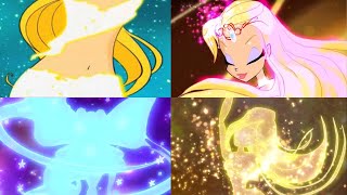 Winx Club  Stella All Transformations [upl. by Estrella]