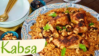 Arabisches Reisgericht Kabsa  Gewürzreis mit Hähnchen  köstliches Traditionsgericht [upl. by Auliffe]