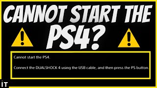 HOW TO FIX CANNOT START PS4 Easy Method [upl. by Rama]