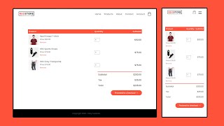 How To Make Shopping Cart Page On eCommerce Website  Ecommerce Web Design Using HTML CSS [upl. by Alastair]