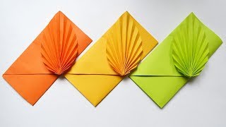 How to make a Colored Paper ENVELOPE  Easy Origami Tutorial DIY [upl. by Bent328]