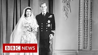 Queen Elizabeth II and Prince Philips wedding  BBC News [upl. by Nolyk]