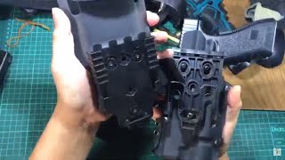 Safariland QLS Installation for Kydex Holster Airsoft [upl. by Alyehc]