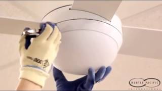 Ceiling Fan Glass Cover Removal  Light Bulb Glass Dome [upl. by Susannah]