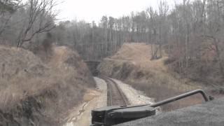 Train Cab Ride A VERY heavy coal train going east POV [upl. by Ahnavas]