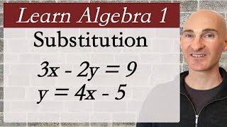 Learn Algebra 1 Substitution Method [upl. by Lipman651]