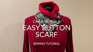 Sew an Easy Elegant Button Scarf [upl. by Bernhard]