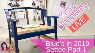 Upholstering A Vintage Settee [upl. by Ybrik]