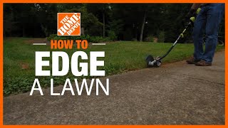 How to Edge a Lawn  The Home Depot [upl. by Aniat]