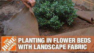 How to Install Landscape Fabric for a Flower Bed [upl. by Ede312]