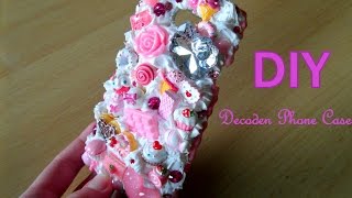 DIY Kawaii Decoden Phone Case  Tutorial [upl. by Sergius]