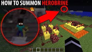 How I Summoned Herobrine in Minecraft Minecraft Tutorial [upl. by Irodim668]