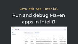 Java tutorial Running and debugging a Mavenbased Java app in IntelliJ part 3 [upl. by Anabahs]