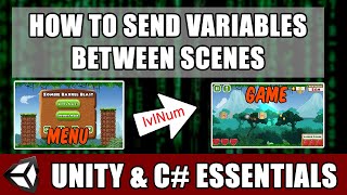 How to Send Variables Between Scenes in Unity [upl. by Leay]