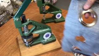 Grommet Press Machine Long Handle [upl. by Shelden]