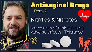 Antianginal Drugs Pharmacology Part 2 Nitrites and Nitrates Mechanism of Action Therapeutics [upl. by Edmon647]