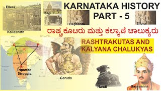 Karnataka History Part  5 Rashtrakutas and Kalyana chalukyas KAS PDO PC PSI SDAFDA VA GROUPC [upl. by Ilse]