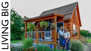 True OffGrid Homesteading in A Pioneer Style Cabin [upl. by Jago]