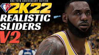 These New Sliders Are SO Much Fun NBA2K22 Slider Set v2 RELEASE [upl. by Ijic31]