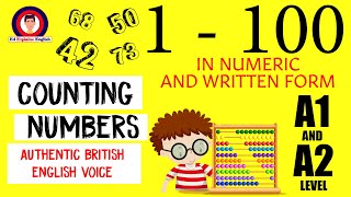 Counting numbers from 1 to 100 in English [upl. by Wallace]