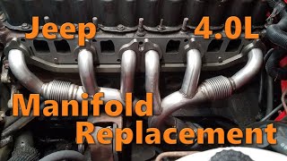 Jeep 40L Exhaust Manifold Replacement [upl. by Philipson]