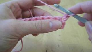 How to Crochet Single Crochet Backloop only scblo [upl. by Angadreme]