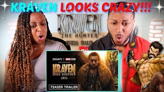 quotKRAVEN THE HUNTERquot Official Trailer REACTION [upl. by Dnomder]