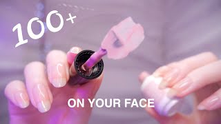 ASMR 100 TRIGGERS on YOUR FACE First Person  NonStop Tingles [upl. by Teplica395]