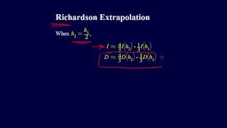 635Numerical Differentiation Richardson Extrapolation [upl. by Pollux]