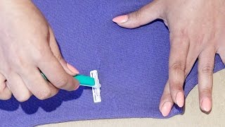 ASTUCE comment enlever les bouloches  Best Way to Remove Pilling From Clothing [upl. by Denise]