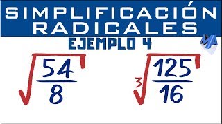 Simplificación de expresiones con radicales  Ejemplo 4 [upl. by Ociral983]