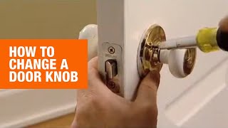 How To Change a Door Knob  The Home Depot Canada [upl. by Dyob]