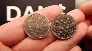 2020 50p Coin MINTAGE FIGURE UPDATE  Diversity Built Britain 50p  Brexit 50p [upl. by Anniroc]