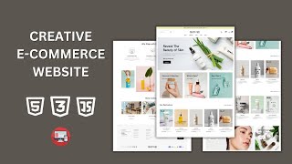 How to Build Creative eCommerce Website Using HTML CSS JavaScript [upl. by Ashleigh978]