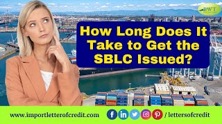 How Long Does it Take to Get SBLC  SBLC Providers  SBLC MT760 [upl. by Ayanej]