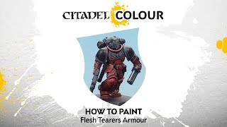 How to Paint Space Marines Flesh Tearers Armour [upl. by Winnifred656]