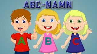 ABC på svenska  NamnABC  Svenska Barnsånger [upl. by Miuqaoj]