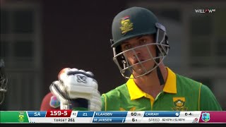 Marco Jansen 43 runs vs West Indies 3rd ODI  South Africa vs West Indies [upl. by Hanikehs32]