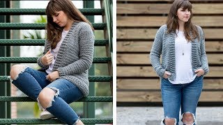 Crochet the Everyday Cardigan Sweater [upl. by Nylcaj202]