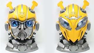 Killerbody Transformers Bumblebee Electronic Remote amp Voice Controlled Helmet Review [upl. by Spiegleman]