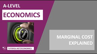 Marginal Cost Explained I A Level and IB Economics [upl. by Etteragram]