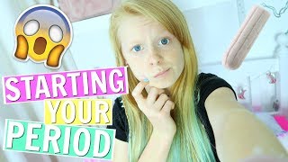 TIPS FOR STARTING YOUR PERIOD ❤ Mias Life ❤ [upl. by Lasky602]