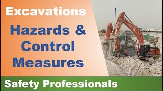 Excavations  Hazards and Control Measures  safety training [upl. by Nurat]