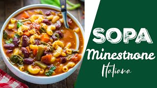 Sopa Minestrone Italiana Casera  Alicia Borchardt [upl. by Bail371]