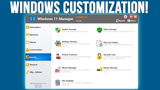 Windows 11 Manager Customization and Tweaking App Overview [upl. by Vedetta]