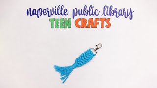 Mermaid Tail Macramé Keychain DIY Craft [upl. by Lorie]