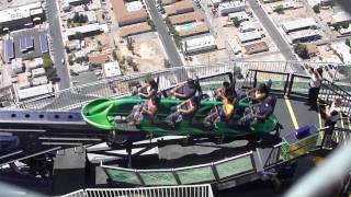 Las Vegas Stratosphere Hotel XScream Ride HD [upl. by Barbette713]