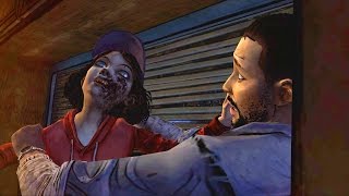 Zombie Clementine Attacks Lee The Walking Dead  Telltale Games [upl. by Nodanrb]