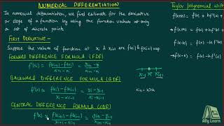 13 Numerical Differentiation  Introduction [upl. by Llieno]