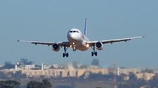 Airplanes Landing and Taking Off Video [upl. by Atiruam817]